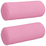 Cuscini a rullo 2 pcs Rosa  15 x 40 cm Tessuto