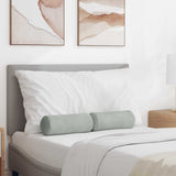Cuscini a rullo 2 pcs Grigio chiaro  15 x 40 cm