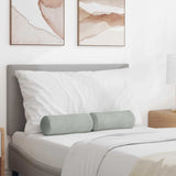 Cuscini a rullo 2 pcs Grigio chiaro  15 x 40 cm