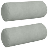Cuscini a rullo 2 pcs Grigio chiaro  15 x 40 cm