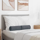 Cuscini a rullo 2 pcs Grigio scuro  15 x 40 cm