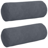 Cuscini a rullo 2 pcs Grigio scuro  15 x 40 cm