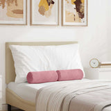 Cuscini a rullo 2 pcs Rosa  15 x 40 cm Tessuto in Cords