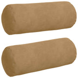 Cuscini a rullo 2 pcs Marrone  15 x 40 cm Tessuto in Cords