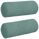 Cuscini a rullo 2 pcs Verde Mare  15 x 40 cm Tessuto in Cords