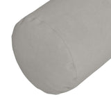 Cuscini a rullo 2 pcs Grigio chiaro  15 x 40 cm