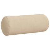 Cuscini a rullo 2 pcs Crema  15 x 40 cm Tessuto in Microfibra