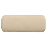 Cuscini a rullo 2 pcs Crema  15 x 40 cm Tessuto in Microfibra