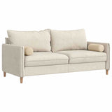 Cuscini a rullo 2 pcs Crema  15 x 40 cm Tessuto in Microfibra