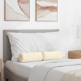 Cuscini a rullo 2 pcs Crema  15 x 40 cm Tessuto in Cords
