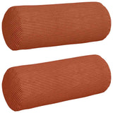 Cuscini a rullo 2 pcs Rosso Arancio  15 x 40 cm