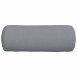 Cuscini a rullo 2 pcs Grigio chiaro  25 x 70 cm Tessuto