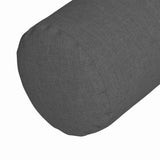 Cuscini a rullo 2 pcs Grigio scuro  25 x 70 cm Tessuto