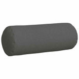 Cuscini a rullo 2 pcs Grigio scuro  25 x 70 cm Tessuto