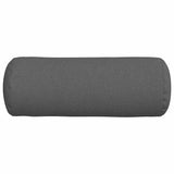 Cuscini a rullo 2 pcs Grigio scuro  25 x 70 cm Tessuto