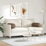 Cuscini a rullo 2 pcs Marrone  25 x 70 cm Tessuto