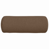 Cuscini a rullo 2 pcs Marrone  25 x 70 cm Tessuto