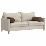 Cuscini a rullo 2 pcs Marrone  25 x 70 cm Tessuto