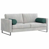 Cuscini a rullo 2 pcs Verde Scuro  25 x 70 cm Tessuto