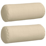 Cuscini a rullo 2 pcs Crema  25 x 70 cm Tessuto