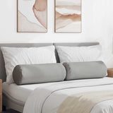 Cuscini a rullo 2 pcs Grigio Nuvola  25 x 70 cm Tessuto