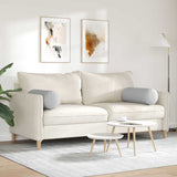 Cuscini a rullo 2 pcs Grigio Nuvola  25 x 70 cm Tessuto