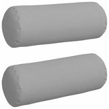 Cuscini a rullo 2 pcs Grigio Nuvola  25 x 70 cm Tessuto