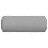 Cuscini a rullo 2 pcs Grigio Nuvola  25 x 70 cm Tessuto