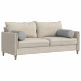 Cuscini a rullo 2 pcs Grigio Nuvola  25 x 70 cm Tessuto