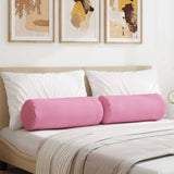 Cuscini a rullo 2 pcs Rosa  25 x 70 cm Tessuto