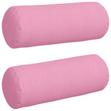 Cuscini a rullo 2 pcs Rosa  25 x 70 cm Tessuto