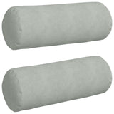Cuscini a rullo 2 pcs Grigio chiaro  25 x 70 cm