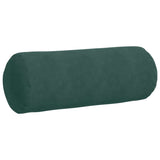 Cuscini a rullo 2 pcs Verde Scuro  25 x 70 cm Tessuto in Cords