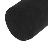 Cuscini a rullo 2 pcs Nero  25 x 70 cm Tessuto in Cords