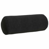 Cuscini a rullo 2 pcs Nero  25 x 70 cm Tessuto in Cords