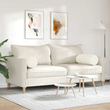 Cuscini a rullo 2 pcs Crema  25 x 70 cm Tessuto in Cords