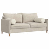 Cuscini a rullo 2 pcs Crema  25 x 70 cm Tessuto in Cords