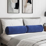 Cuscini a rullo 2 pcs Blu Polizia  25 x 70 cm Tessuto in Cords