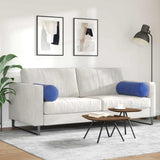 Cuscini a rullo 2 pcs Blu Polizia  25 x 70 cm Tessuto in Cords