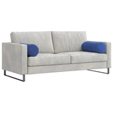 Cuscini a rullo 2 pcs Blu Polizia  25 x 70 cm Tessuto in Cords