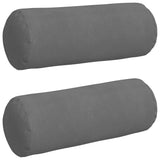 Cuscini a rullo 2 pcs Grigio scuro  25 x 70 cm