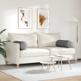 Cuscini a rullo 2 pcs Grigio scuro  25 x 70 cm