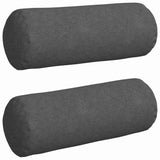Cuscini a rullo 2 pcs Grigio scuro  25 x 70 cm