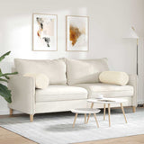 Cuscini a rullo 2 pcs Crema  25 x 70 cm Tessuto in Cords