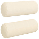 Cuscini a rullo 2 pcs Crema  25 x 70 cm Tessuto in Cords