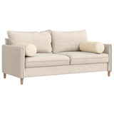 Cuscini a rullo 2 pcs Crema  25 x 70 cm Tessuto in Cords