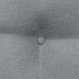 Cuscino per Schiena Grigio chiaro 45 x 24 x 50 cm Tessuto