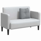 Cuscino per Schiena Grigio chiaro 45 x 24 x 50 cm Tessuto