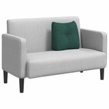 Cuscino per Schiena Verde Scuro 45 x 24 x 50 cm Tessuto