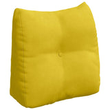 Cuscino per Schiena Giallo 45 x 24 x 50 cm Velluto